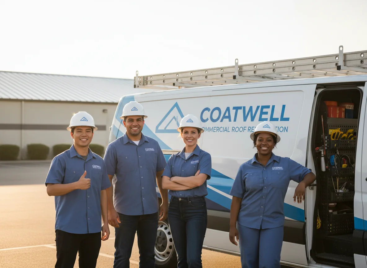 Commercial roof coating company in Aurora, OR